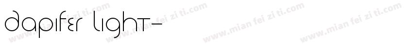 Dapifer Light字体转换